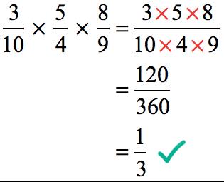 Multiplying Fractions Quiz (Multiple Choice)