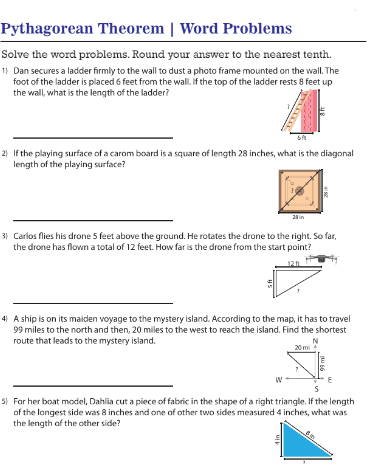 Pythagorean Theorem Word Problems